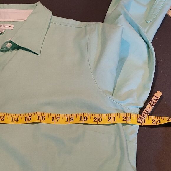 Croft&Barrow sz L mint colored button up snort - Picture 6 of 11